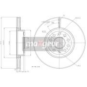 Слика 1 на кочионен диск MAXGEAR 19-1044