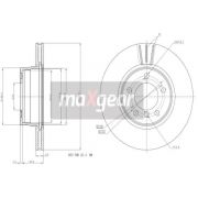 Слика 1 $на Кочионен диск MAXGEAR 19-1053