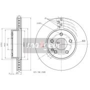 Слика 1 на кочионен диск MAXGEAR 19-1055