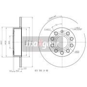 Слика 1 на кочионен диск MAXGEAR 19-1058