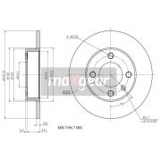 Слика 1 на кочионен диск MAXGEAR 19-1185