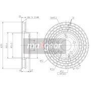 Слика 1 на кочионен диск MAXGEAR 19-1260