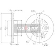 Слика 1 на кочионен диск MAXGEAR 19-1261