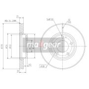 Слика 1 на кочионен диск MAXGEAR 19-1266