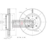 Слика 1 на кочионен диск MAXGEAR 19-1269