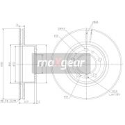 Слика 1 на кочионен диск MAXGEAR 19-1321