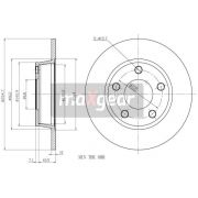 Слика 1 на кочионен диск MAXGEAR 19-1801