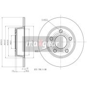 Слика 1 на кочионен диск MAXGEAR 19-1802