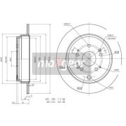 Слика 1 $на Кочионен диск MAXGEAR 19-1855