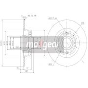 Слика 1 на кочионен диск MAXGEAR 19-1907