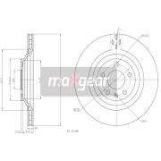 Слика 1 на кочионен диск MAXGEAR 19-1959