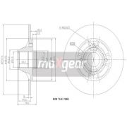 Слика 1 на кочионен диск MAXGEAR 19-1972