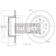 Слика 1 на кочионен диск MAXGEAR 19-2008