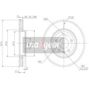 Слика 1 на кочионен диск MAXGEAR 19-2334