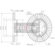 Слика 1 на кочионен диск MAXGEAR 19-2387