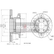 Слика 1 на кочионен диск MAXGEAR 19-2405