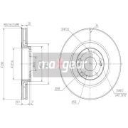 Слика 1 на кочионен диск MAXGEAR 19-2503