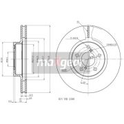 Слика 1 $на Кочионен диск MAXGEAR 19-2505