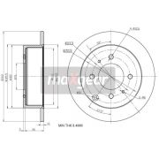 Слика 1 на кочионен диск MAXGEAR 19-2507