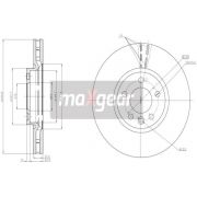 Слика 1 на кочионен диск MAXGEAR 19-3221