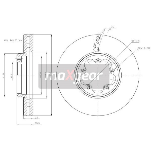 Слика на Кочионен диск MAXGEAR 19-3231