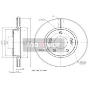 Слика 1 на кочионен диск MAXGEAR 19-3354