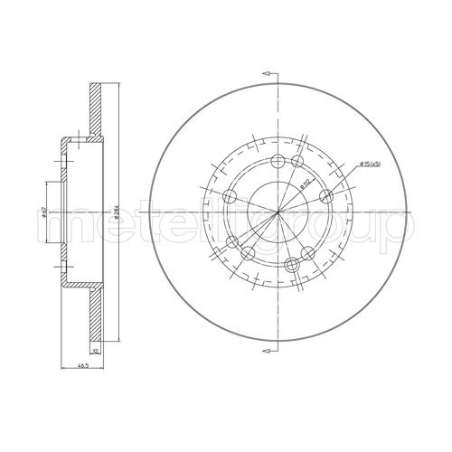 Слика на Кочионен диск METELLI 23-0124C