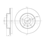 Слика 1 на кочионен диск METELLI 23-0489C