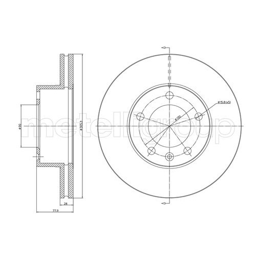 Слика на Кочионен диск METELLI 23-0532C