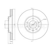 Слика 1 на кочионен диск METELLI 23-0608C