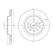 Слика 1 на кочионен диск METELLI 23-0682C