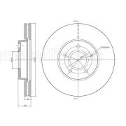 Слика 1 на кочионен диск METELLI 23-0685C