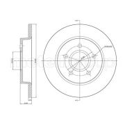 Слика 1 на кочионен диск METELLI 23-0688C