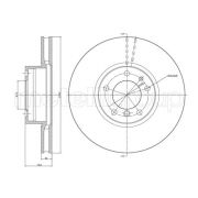 Слика 1 на кочионен диск METELLI 23-0693C