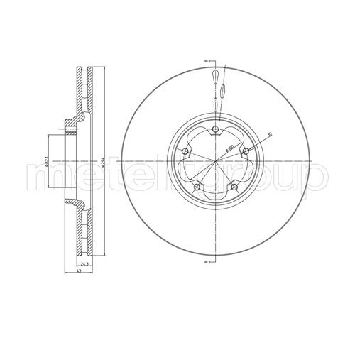 Слика на Кочионен диск METELLI 23-0702