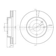 Слика 1 на кочионен диск METELLI 23-0719