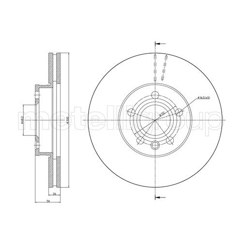 Слика на Кочионен диск METELLI 23-0736C