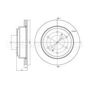 Слика 1 на кочионен диск METELLI 23-0778C