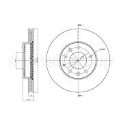 Слика 1 на кочионен диск METELLI 23-0901C