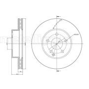 Слика 1 на кочионен диск METELLI 23-0935C