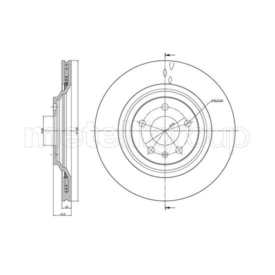 Слика на Кочионен диск METELLI 23-1020C