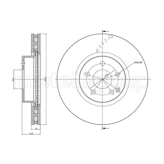 Слика на Кочионен диск METELLI 23-1026C