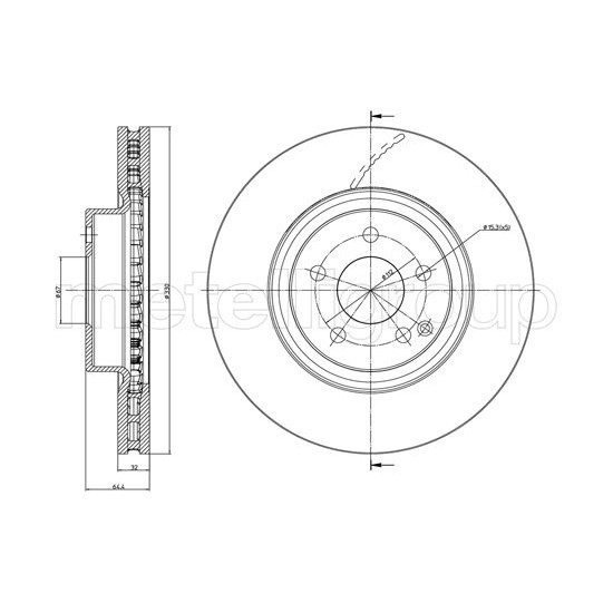 Слика на Кочионен диск METELLI 23-1029C