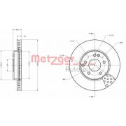 Слика 1 на кочионен диск METZGER COATED / HIGH CARBON 6110024