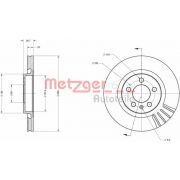 Слика 1 на кочионен диск METZGER COATED / HIGH CARBON 6110068