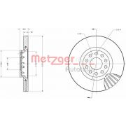 Слика 1 на кочионен диск METZGER COATED / HIGH CARBON 6110100