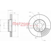 Слика 1 на кочионен диск METZGER COATED / HIGH CARBON 6110113