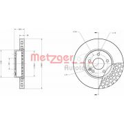 Слика 1 на кочионен диск METZGER COATED / HIGH CARBON 6110121