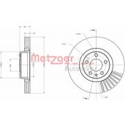 Слика 1 на кочионен диск METZGER COATED / HIGH CARBON 6110195