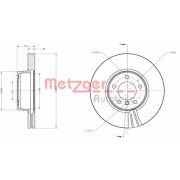 Слика 1 на кочионен диск METZGER COATED / HIGH CARBON 6110208